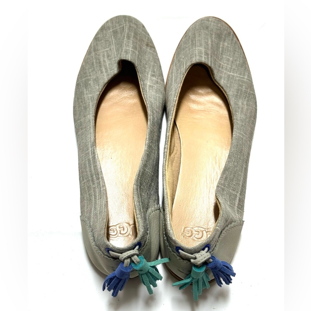 Ugg Grey Linen Flats size 7